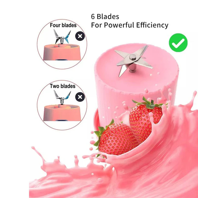 Portable Mini Juice Blender – USB Rechargeable Smoothie Maker