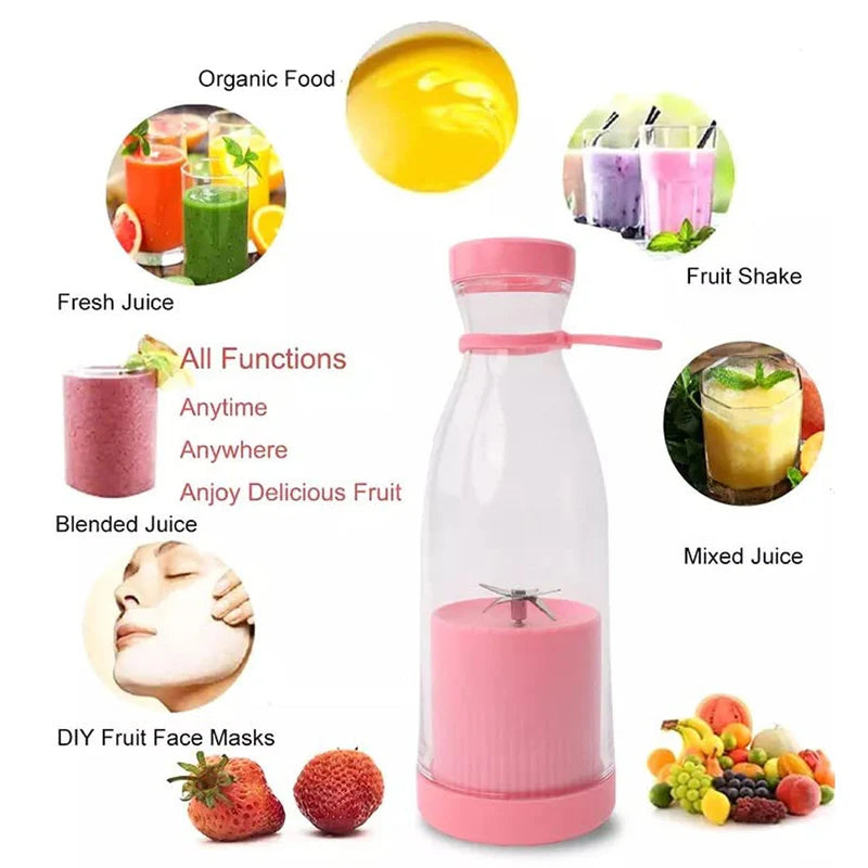 Portable Mini Juice Blender – USB Rechargeable Smoothie Maker